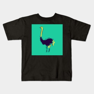 Ostrich Illustration Kids T-Shirt